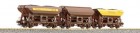 01496 Tillig Set of 3 hopper cars with load